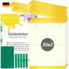 Trauermückenbekämpfung Gelbsticker 60 Stück Blumenerde Schutz