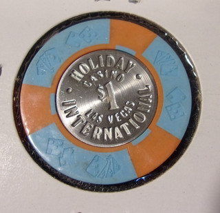 HOLIDAY INTERNATIONAL HOTEL $1 hotel casino gaming poker chip Las Vegas NV