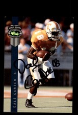Signed Football Card Auto Dale Carter 1992 Classic Four Sport #109