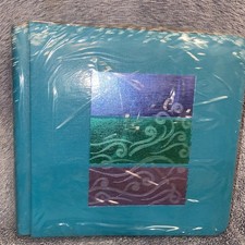 Creative Memories 7x7 Scrapbook Ocean Waves Teal Foiled Album Cover  Pages