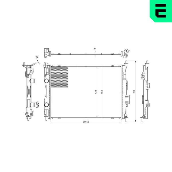 ERA MotorküHler WasserküHler 673167 FüR Nissan Qashqai 1 J10 NJ10 VAN JJ10E Cvtc-image