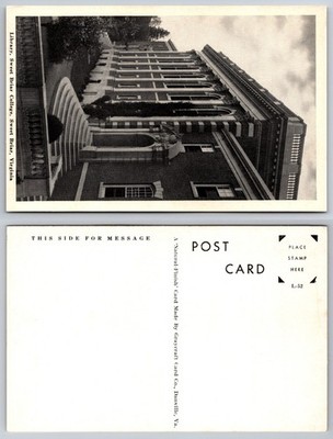 Library West End College Salem Virginia Postcard