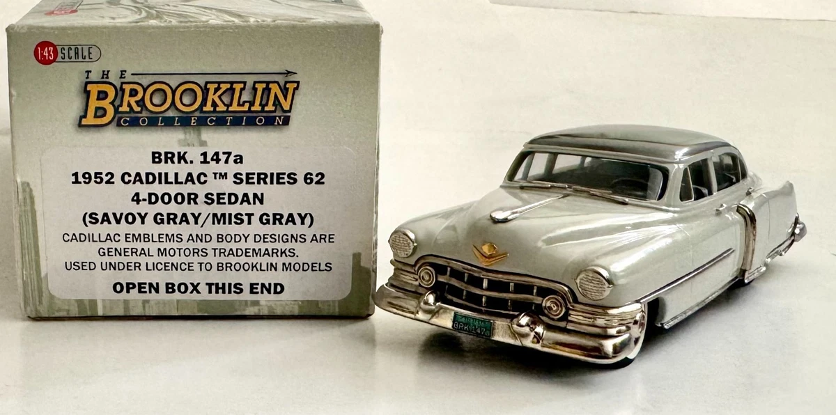 Miniature Brooklin Models 1/43, Cadillac Series 62 1952 Noire, BRK147, Occasion