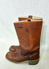 Vintage Dingo Acme Campus Boots 9.5 D USA Made Chunky 70s 80s Western USA Vtg