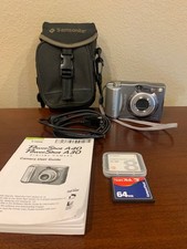Canon PowerShot A40 2.0MP Digital Camera-2 Memory Cards/Case/Manual - Tested