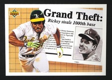 1992 Upper Deck Rickey Henderson Grand Theft #782