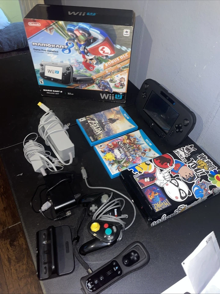 任天堂 Wii U 32GB 控制手柄黑色,Games Zelda,Super Smash Bros, — 第 4/4 张图片