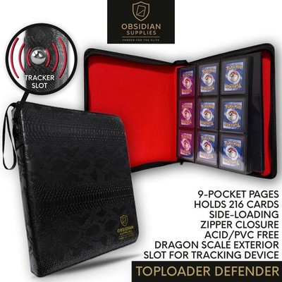 Trackable Top Loader Binder  Premium Top Loader Binder - 216 Card Capacity  | eBay