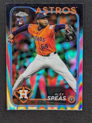 2024 Topps Chrome Update RayWave Refractor #USC175 Alex Speas Rookie Astros RC
