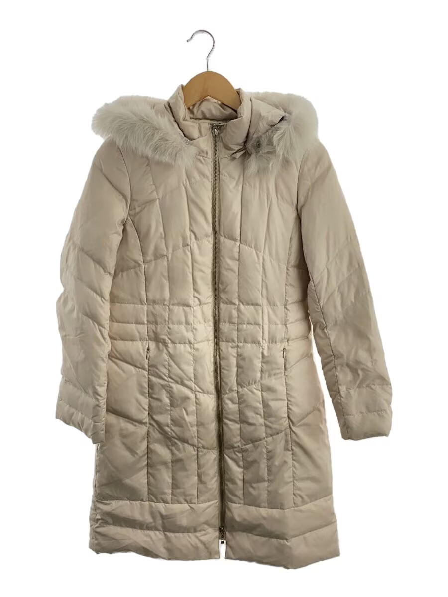 ICB Long Down Jacket 9 Polyester BEG Solid Color - image 1