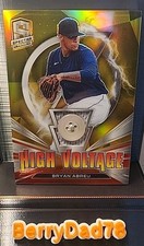 2021 Panini Spectra - Bryan Abreu - High Voltage - GOLD /10 MEM (Button) Astros