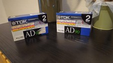 Lot 4 Cassettes TDK AD90 AD 90 Neuves Scellées Vintage Audio Tape Japan Type 1