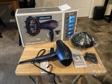 Conair INFINITIPRO Natural Texture Styling System Hair Dryer 600R Dark Blue