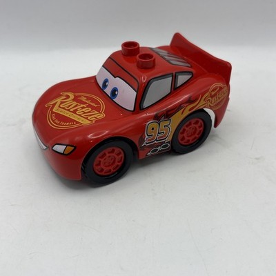 LEGO Duplo Pixar Cars LIGHTNING MCQUEEN Rust-eze #95 Car Figure DISNEY PIXAR RED