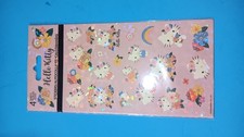 Sanrio Hello Kitty Stickers 4 Sheets Floral Holographic Pink Decorative Kawaii