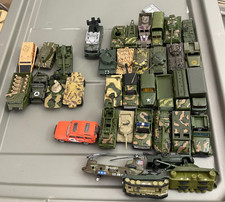 1970 s 80s 90s Matchbox Hot Wheels Others Diecast 1/64 Military Lot Of 37