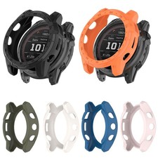 TPU Bumper Case For Garmin Tactix7 AMOLED Screen Protector Cover Shell Frame