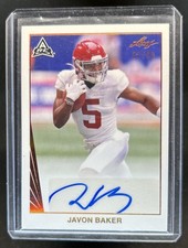 2021 Leaf Memories Javon Baker 1990 Auto Bronze Rookie RC #/99 Crimson Tide