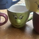 Livingware Collection 3D Funny Faces Coffee Mugs Lot of 5  With  Saucers 4 — photo 5