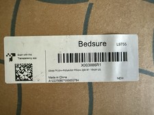 Bedsure Adjustable Shredded Memory Foam Pillow King Size 19" x 34" Gray/White