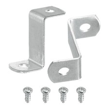 10Pcs attaches pour toile 1" avec 2 trous argent pour cadres miroirs