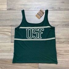 Rivalry Threads 91 Womens USF University Of South Florida Tank Top Small Green