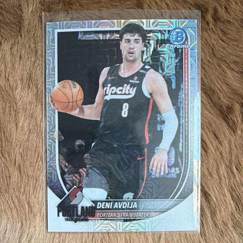 Topps 2025-26 Bowman Chrome Insert Deni Avdija Trail Blazers #BCV-187