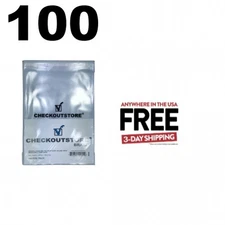 100 Crystal Clear Golden Age Thick Comic Book Bags Sealable Flap ** 1-3 DAY