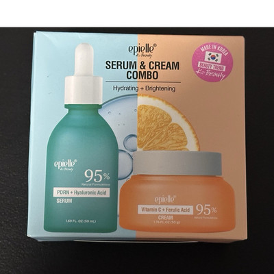 epielle K-Beauty Serum & Cream Set Hydrating Brightening PDRN Vitamin C