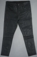WH03457 VERY COOL ****JOE'S**** SKINNY FIT WOMENS FAKE LEATHER JEANS sz32 BLACK