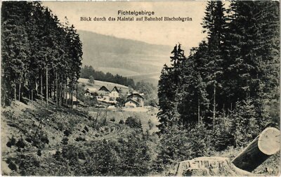 CPA AK BISCHOFSGRUN Blick durch das Maintal auf Bahnhof GERMANY (1380904)