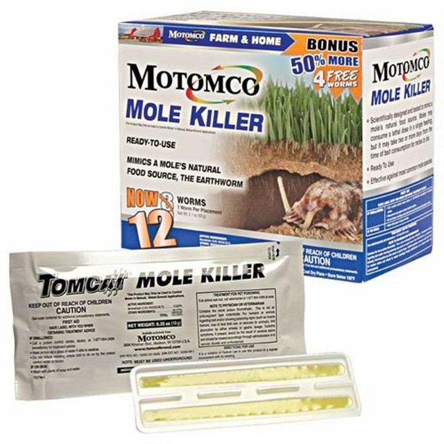 Mole Killer Worm Formula Ready To Use Bonus Box 12 Count eBay