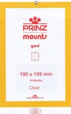 Prinz/Scott Clear Stamp Mounts 190x199 mm Legends Of The West / Comics 4 Holders