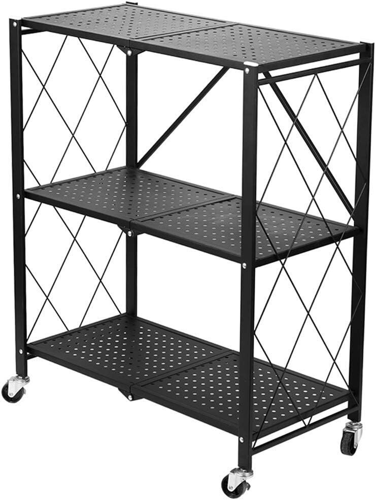 Scaffale pieghevole con ruote esposore in metallo scaffale scaffale scaffale carrello Utily carrello per cucina aula dormorio  1503