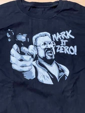 Big Lebowski T Shirt "Mark It Zero"  Lebowskifest  Walter Size XXL  2XL BLACK