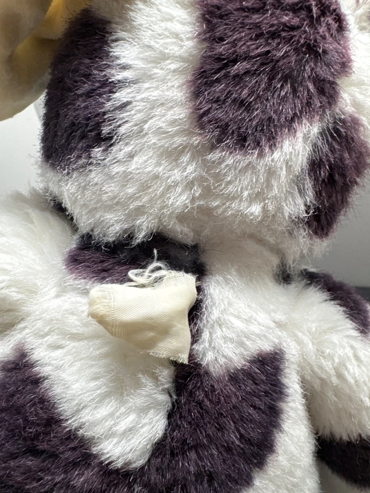 Rare Vintage 1987 "HARVEY" Bunny Blk & Wt Plush North American Bear Company - Image 4 of 4