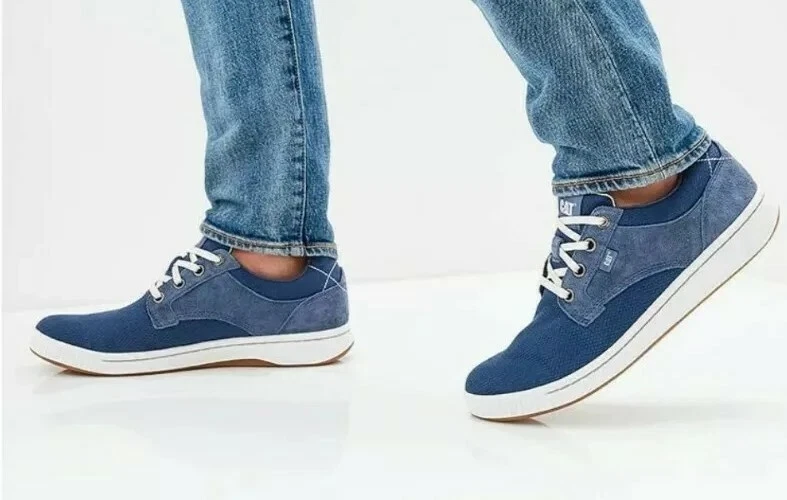 Caterpillar Opus P722093 Mens Lace up Sneakers Trainers Blue Size