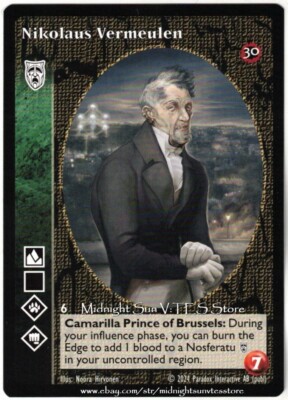 Nikolaus Vermeulen Nosferatu 30th Anniversary V:TES VTES Vampire CCG