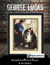 George Lucas Director Star Wars Signed Photo Custom Framed Global Auth