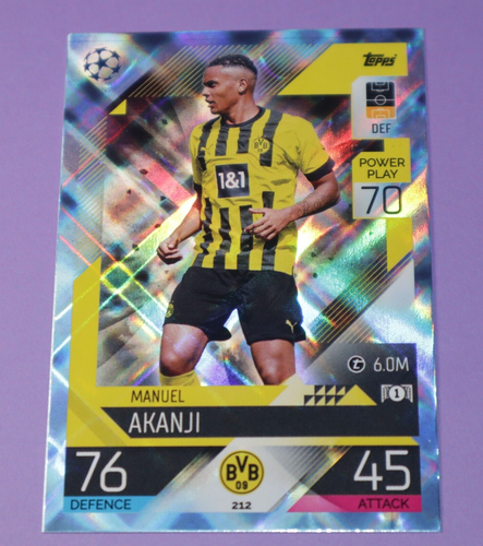 Topps Chrome UEFA EURO 2022 – Manuel Akanji Autographée #CA-MA