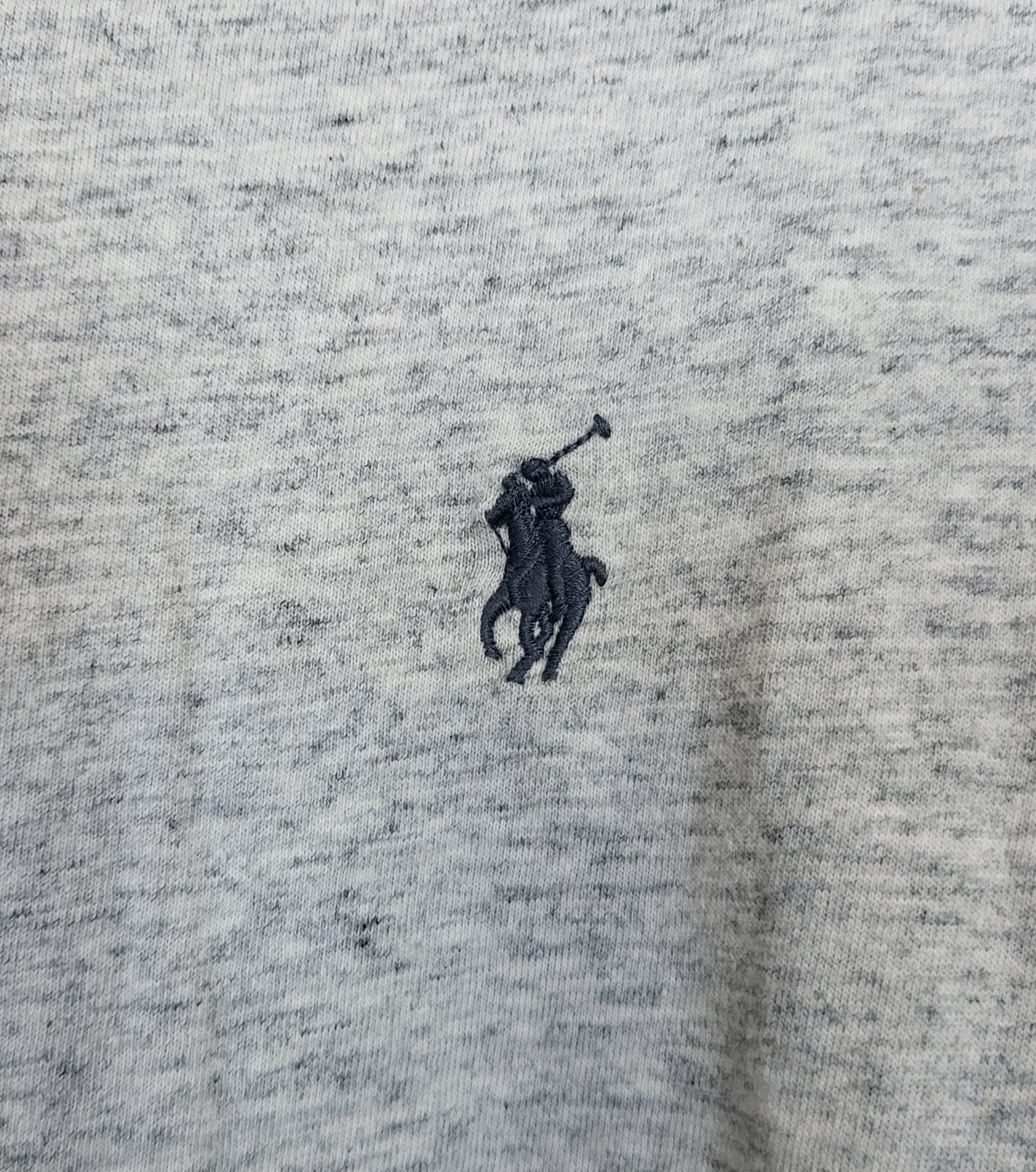 Polo Ralph Lauren uomo grigia manica lunga pony logo preppy t shirt taglia XL