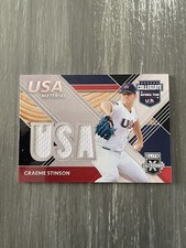 2020 Panini Elite Extra Edition USA Baseball Material Graeme Stinson