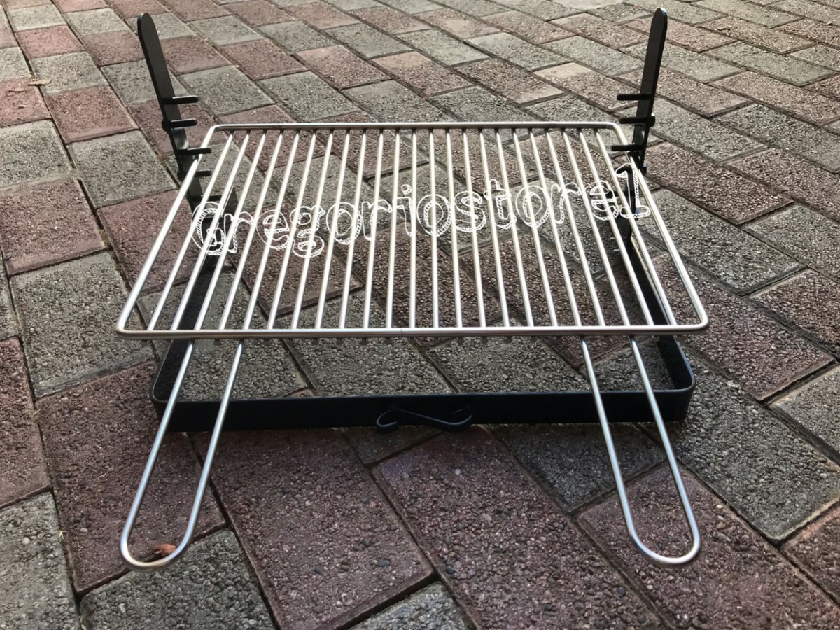 Griglia Per Barbecue Max In Ferro 50cm | Bistecchiera Regolabile Con Manici In Legno | Per Esterno E Camino - Foto 4