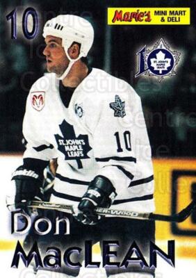 2000-01 St. Johns Maple Leafs #15 Donald MacLean