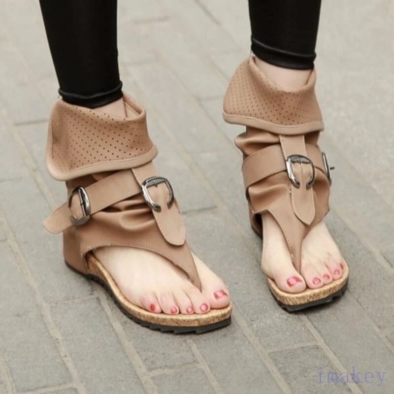 Bootie store sandals flat