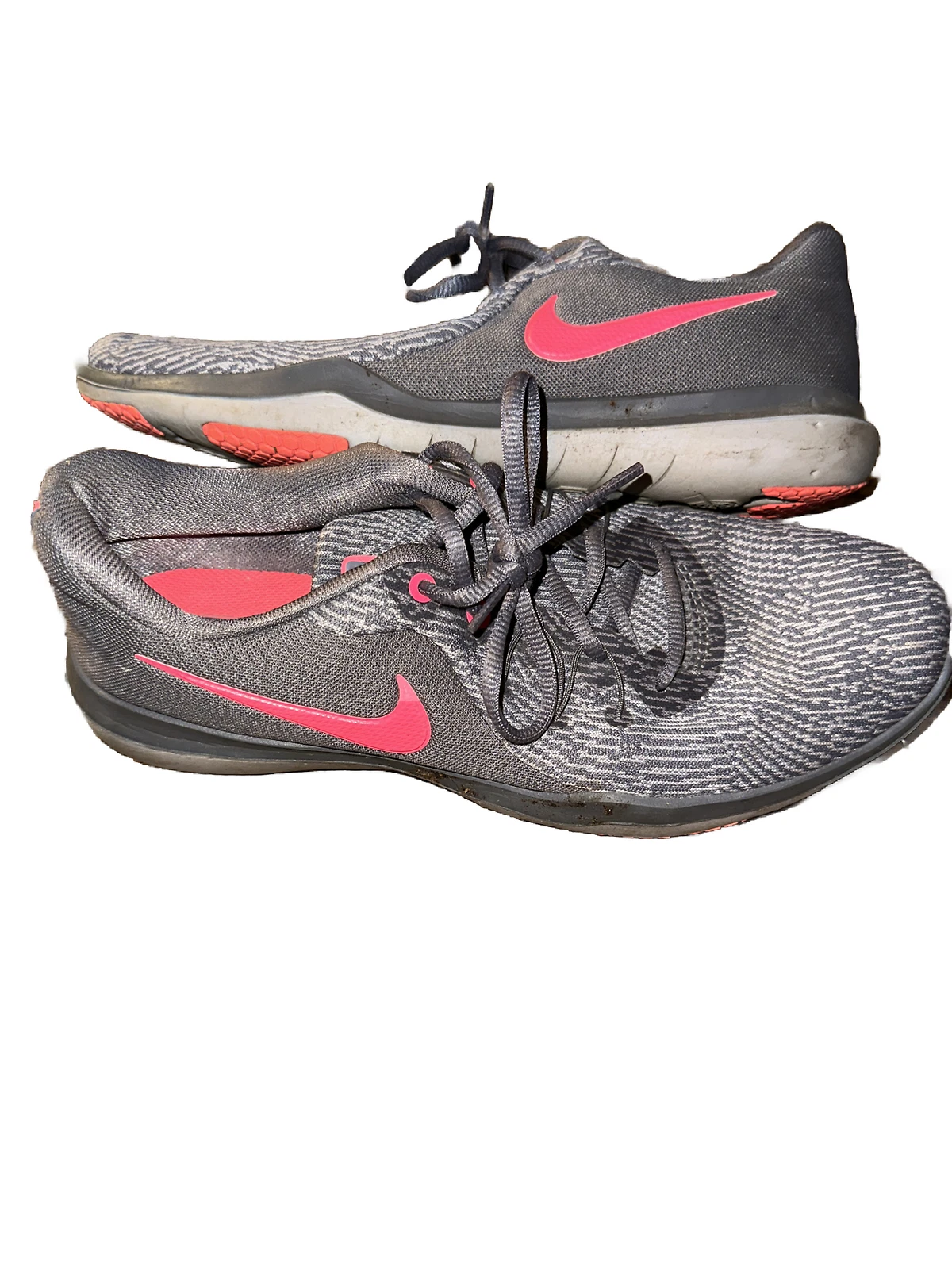 Chaussures de sport d'entraînement femme Nike Flex Supreme TR 6 gris et rose