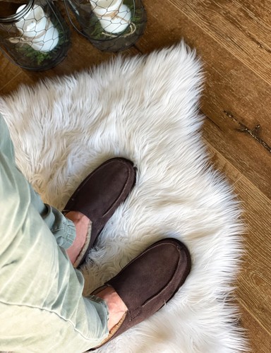 Follkee Slippers Sheep Skin Slip Ons Natural Sheepskin - Picture 4 of 5