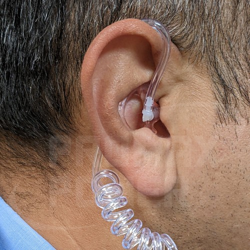 XPR3300, XPR3500e Motorola Radio PTT Acoustic Earpiece with Pink Gel Earmolds - Picture 9 of 17