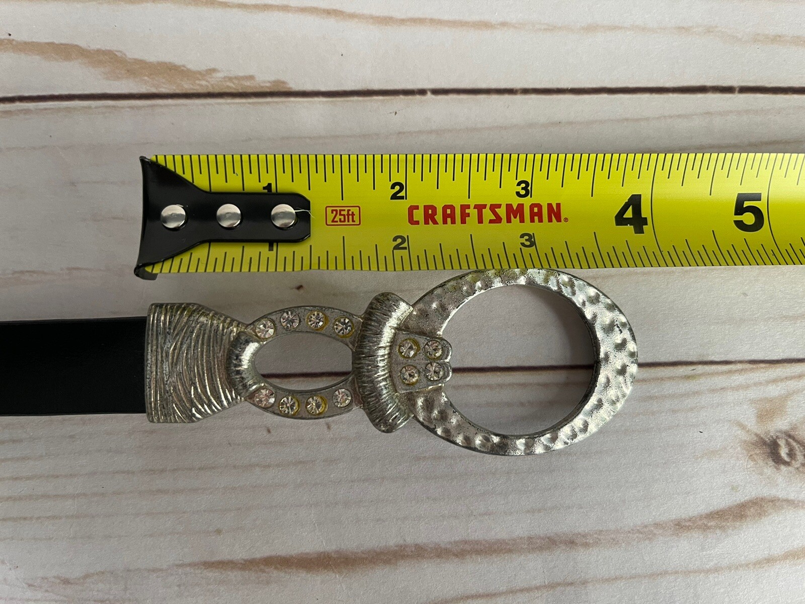 Chicos Interlocking Silver Buckle Adjustable Belt… - image 14