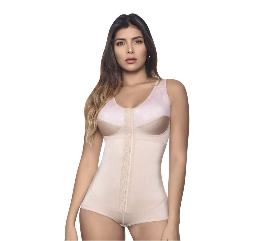 Vedette 5096 Faja Colombiana High-Compression Bodysuit with Built-In Bra-image